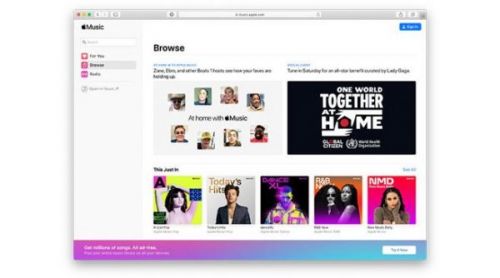 Apple запустила потоковый проигрыватель Apple Music в браузере