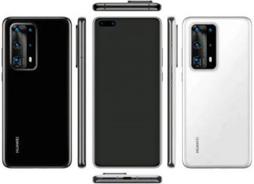 Huawei P40 Pro демонстрирует Penta-камеру и дисплей с двумя отверстиями