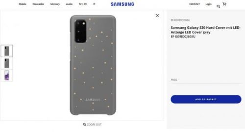  Название и дизайн Samsung Galaxy S20 подтверждены в списке аксессуаров