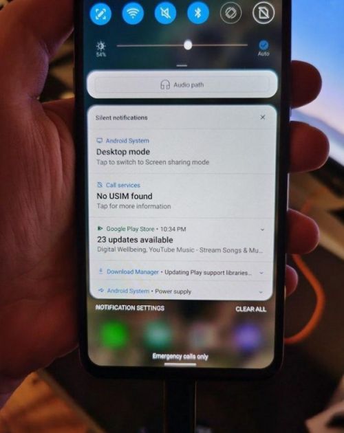 Обновление LG Android 10 имеет интерфейс Desktop Mode