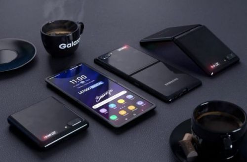 Откидной дисплей Galaxy Z для складок, без встроенного датчика отпечатков пальцев