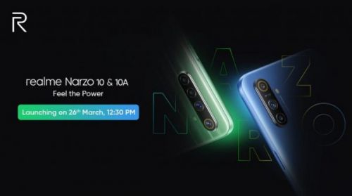 Realme Narzo 10 & 10A будет объявлено 26 марта