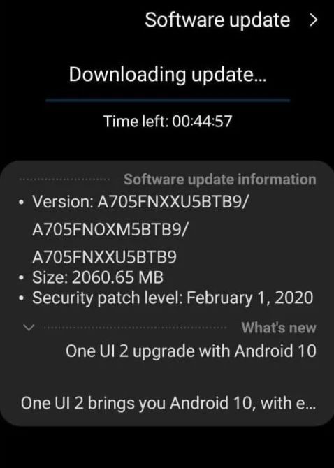 Samsung Galaxy A70, по сообщениям, получает обновление Android 10 с One UI 2.0