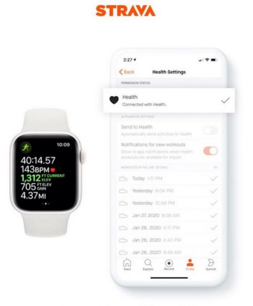 Strava для iOS добавляет интеграцию HealthKit для импорта тренировок Apple Watch