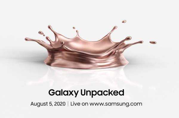 Samsung Galaxy Note 20 Series подтвержден к запуску 5 августа