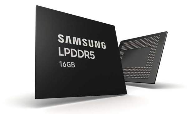 Samsung начинает массовое производство чипов памяти LPDDR5 DRAM объемом 16 ГБ