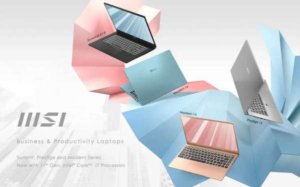 Новые ноутбуки MSI Summit, Prestige, Modern и Stealth 15M с процессорами Intel Core 11-го поколения