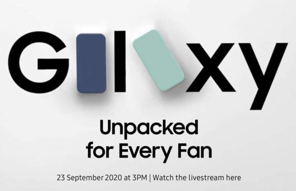 Samsung проведет мероприятие Unpacked для Galaxy S20 FE 23 сентября