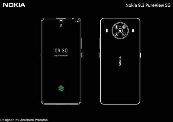 Nokia 9.3 PureView с подэкранной камерой