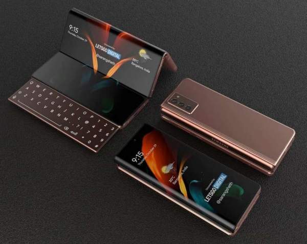 Samsung Galaxy Z Fold 3 будет поставляться с двумя петлями и выдвижной клавиатурой