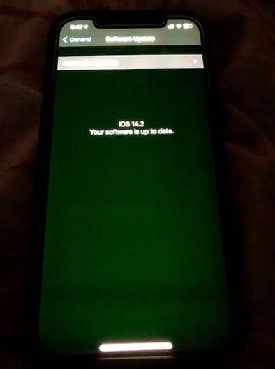 Во внутреннем документе Apple упоминается проблема зеленого оттенка / мерцания в моделях iPhone 12